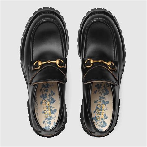 black gucci loafers with bees|Gucci harald platform loafers.